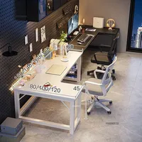 Bureau d'angle double style nordique pour ordinateur, mobilier de bureau à domicile et de gaming, vente en gros, fabricant OEM ODM personnalisé