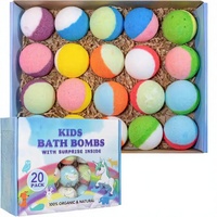 Boules de sel de bain naturelles bicolores parfumées aux huiles essentielles pour le commerce extérieur – Lot de bombes de bain en gros