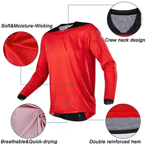 Custom <span class=keywords><strong>Design</strong></span> Fietsfiets Motorcross <span class=keywords><strong>Jersey</strong></span> Fietsen Lange Mouw Kleding <span class=keywords><strong>Jersey</strong></span> Voor Man <span class=keywords><strong>Cool</strong></span> Mountain Shirt - Product Image 6