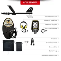 Detector de Metales Skycruiser 24K IP68, Totalmente Impermeable, de Grado Industrial, Alta Sensibilidad, Largo Alcance, Buscador de Oro, de China Continental