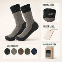 Chaussettes de camping personnalisées, chaussettes de marche en plein air, design mi-mollet avec zones contrastées talon et orteils