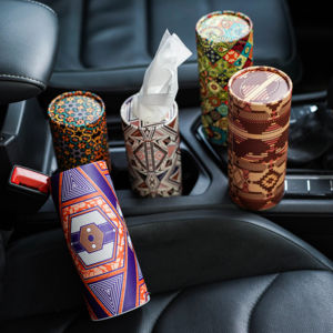 2025 caja de pañuelos de cilindro de soporte de coche de tejido Natural al por mayor para niñas tejidos faciales para coches - Product Image 1