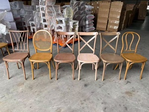 Natural Color Factory Wholesale Price <b>Plastic</b> Veneer Rattan Cross Back <b>Chairs</b> Disassemble Event Party Wedding <b>Chairs</b> - Product Image 5