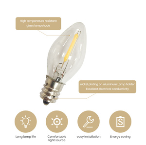 0.5W 120V E17 cơ sở C9 dẫn bóng đèn dây tóc - Product Image 2