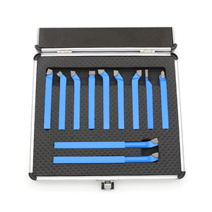 Fourniture directe d'usine 11 pièces boîte en <span class=keywords><strong>bois</strong></span> à pointe brasée en carbure ensembles de forets d'outils de tournage 8*8mm <span class=keywords><strong>pour</strong></span> l'outillage de <span class=keywords><strong>tour</strong></span> à métaux - Product Image 5