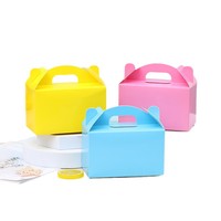 Boîte Cadeau Portable Rectangulaire en Papier Kraft Personnalisée pour Emballage Alimentaire, Gâteaux Mousse et Pâtisseries (Explosion Box Transfrontalière)