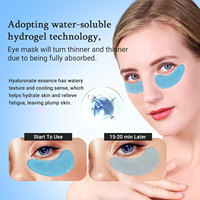 Logo personnalisé sous les yeux patch acide hyaluronique masque pour les yeux cernes et poches rides coussinet pour les yeux