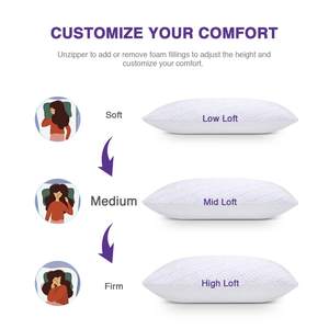 Grosir kualitas terbaik mewah Tidur samping bantal tempat tidur robek Gel busa pendingin memori bantal tempat tidur untuk istirahat tidur <span class=keywords><strong>Visco</strong></span> - Product Image 4