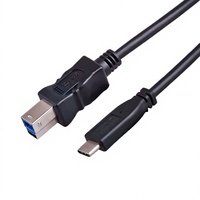 Kabel Printer USB-C ke USB-A/USB 3.0 dengan Konduktor Tembaga 1 Meter