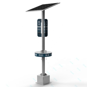 Ngoài trời intellint quảng cáo điện thoại di động năng lượng mặt trời <span class=keywords><strong>Hybrid</strong></span> hệ thống 220V LiFePO4 Pin MPPT chiếu sáng sạc cực trạm - Product Image 3