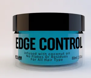 Gel per lo Styling Private Label per il controllo dei bordi estrema tenuta per lo Styling dei capelli 4c Pomade forte tenuta all'ingrosso controllo del bordo dei capelli