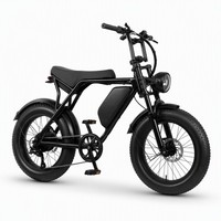Vélo Électrique Urban Scrambler 750W 48V 15AH avec Suspension Avant, Écran LCD, Design Urbain Noir et Pneus Larges pour les Rues Urbaines