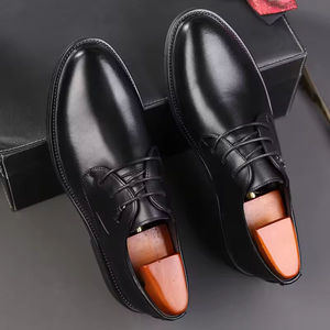 Bottes à bout aile en cuir pleine fleur de qualité supérieure - Imperméables, respirantes, à lacets, décontractées pour le travail, chaussures formelles pour mariage et travail - Product Image 3