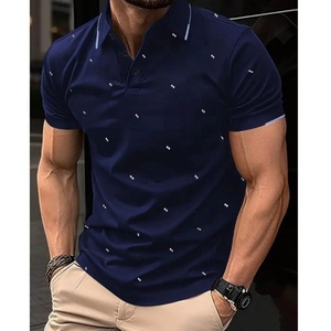 Polo de golf pour homme, coupe ajustée, séchage rapide, manches courtes, performance, évacuation de l'humidité, t-shirt de tennis - Product Image 4
