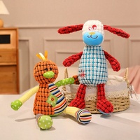 Lot de jouets en peluche mignons en gros : taureau, canard, mouton, chien, lapin – Jouets doux pour bébés, OEM