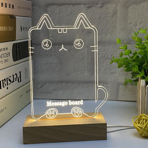 Tablero de Mensajes Personalizado con Base de Madera y Superficie de Pizarra, Organizador de Escritorio, Decoración para el Hogar, Regalo - Product Image 4