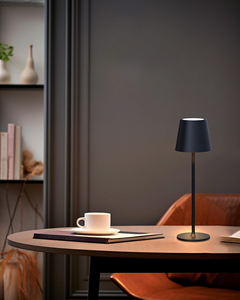Modern Nordic <b>LED</b> Touch Control Bar <b>Table</b> Lamp Restaurant Dinner <b>Light</b> Cordless Hotel Rechargeable Wireless Metal Iron Desk Lamp - Product Image 5
