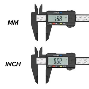 150mm 100mm 6 Inch Electronic Digital Caliper Carbon Fiber Vernier Caliper Gauge Micrometer Digital Ruler Measuring Tool - 1420
