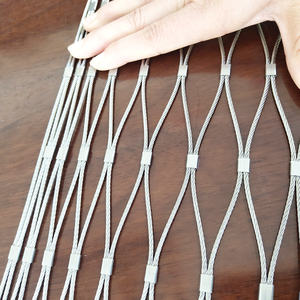 304 paslanmaz çelik tel halat hayvan kafesleri ucuz fiyat hayvanat bahçesi tel örgüsü Interwoven yüksük tipi dokuma düz örgü kesme dahil - Product Image 6