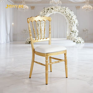 Hot Romantic <span class=keywords><strong>Wedding</strong></span> Event Dining Hall Gold Metal Napoleón Sillas para la venta - Product Image 1
