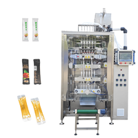Machine d'emballage liquide entièrement automatique, adaptée à la sauce tomate, au vinaigrette, au miel, au lait concentré, au café liquide