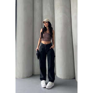 กางเกงโค้ทผู้หญิงทรงดินสอ สไตล์แบ็กกี้ ผ้ายีนส์ใส่สบายสำหรับใส่ในชีวิตประจำวัน - Product Image 2