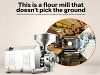 Moulin à disque électrique en acier inoxydable de type Corona pour la mouture de la farine de maïs, blé, riz, soja, céréales et épices