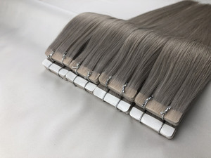 Extensiones de Cabello con Cinta Adhesiva Invisible de Alta Calidad, Cabello Ruso con Cutícula Intacta, Extensiones de Cabello Humano con Cinta Inyectada - Product Image 4