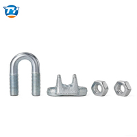 Clip de fixation en U pour câble en acier galvanisé, attache pour câble en acier, connexion fixe