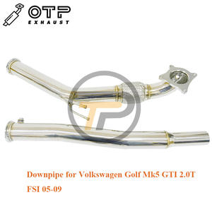 La Oficina del Fiscal tubo de escape 3 "de carrera Downpipe V W Golf Mk5/ MK6 GT 2,0 T FSI 05-09 carrera solo uso - Product Image 3