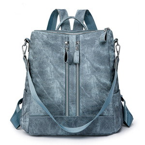 2025 New PU Soft Leather Women's <b>Backpack</b> Korean Style All-Match <b>Large</b> Capacity Splash-Proof and Lightweight '' - Product Image 1