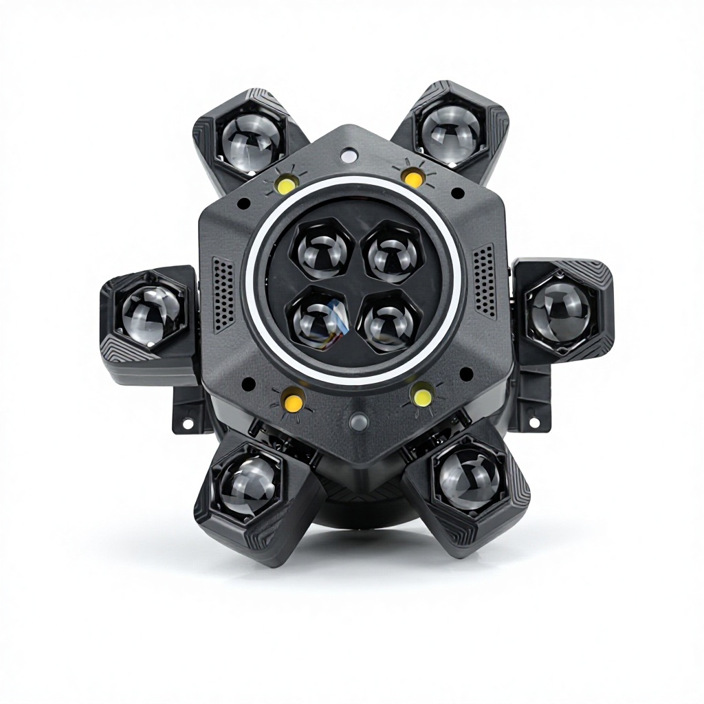 6 Arm Moving Head Laser Light 150W RGBW Mini Bee Eye Beam Stage Lighting for DJ Party Disco Nightclub