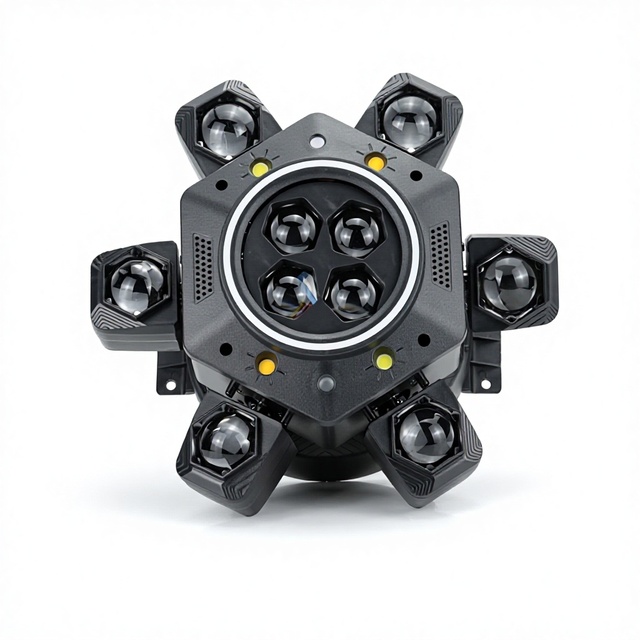 6 Arm Moving Head Laser Light 150W RGBW Mini Bee Eye Beam Stage Lighting for DJ Party Disco Nightclub