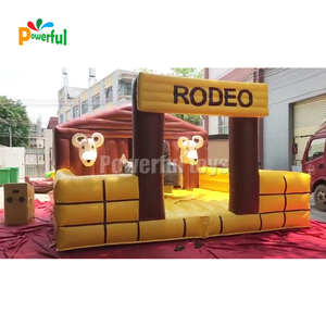 18 'x 18' Cowboy equilibrio sfida Rodeo giro toro meccanico gonfiabile per giovani e adulti feste di carnevale - Product Image 3