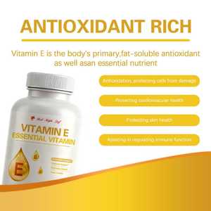 Gélules de vitamine <span class=keywords><strong>E</strong></span> + vitamine C - Mélange multivitaminé pour les antioxydants et la santé de la peau, complément en vrac certifié GMP - Product Image 6