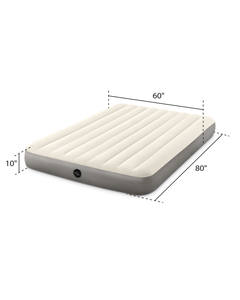 Matelas gonflable Intex 64103 Dura-Beam Series, simple, en PVC, pour le camping en plein air, installation rapide, confortable, flocage en velours côtelé, toutes saisons - Product Image 4