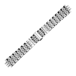 สายนาฬิกาโลหะโทนสีเงิน สายรัดข้อมือแบบถักสำหรับใส่ลำลองในธุรกิจ - Product Image 2