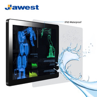 Écran tactile industriel encastré à montage mural extérieur à haute luminosité IP65, écran d'affichage avec rétroéclairage LED, garantie de 3 ans - JAWEST