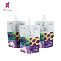 Custom Food Grade Eco-Friendly100ml 250Ml 500Ml Drank Yoghurt Drinken Vloeibare Vruchtensap Babyvoeding Tuit Zakje