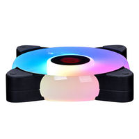 Vente en gros UFO 4pin automatique RGB lumières 6pin contrôle externe boîtier d'ordinateur ventilateurs de refroidissement par air 12cm