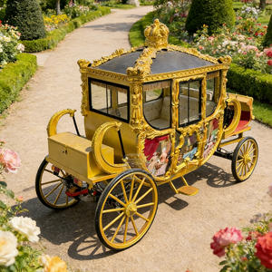 Carruaje de Caballos para Bodas, Carruaje de Lujo con Luces LED para Exteriores, Carruaje Puxado por Caballos - Product Image 1