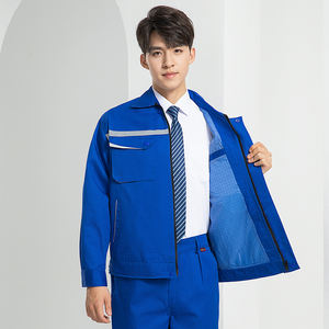 Combinaisons de travail antistatiques en coton et polyester, résistantes aux ateliers électriques, multi-poches, combinaisons de mécanicien - Product Image 6