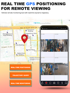 Enregistreur vidéo numérique 4 canaux 1080P avec vision nocturne, système DVR mobile H.264, carte SD, moniteur pour voitures, camions, véhicules - Product Image 5