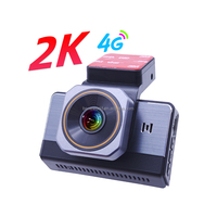 OEM ODM Caméra embarquée 3 pouces 4G, Enregistreur de voiture avec caméra avant 2K et arrière 720P, Moniteur de stationnement et Diffusion en direct à distance
