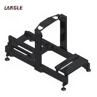 Châssis de base en profilé d'aluminium anodisé noir 40120 de qualité commerciale pour simulateur de conduite de course automobile