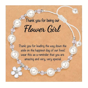 Braccialetto con Cuori Intagliati e Lettere A-Z, Regalo per Prima Comunione, Pasqua, Compleanno per Nipote, Figlia, Ragazza - Product Image 1