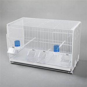 Sıcak satış katı desen Metal kuş kafesi Snap düğmesi kapatma ile istiflenebilir üreme kafesleri - Product Image 5
