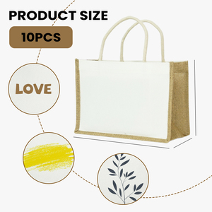 <span class=keywords><strong>Bolsa</strong></span> <span class=keywords><strong>de</strong></span> yute ecológica con logotipo personalizado, lona en blanco con costuras <span class=keywords><strong>de</strong></span> color para regalos <span class=keywords><strong>de</strong></span> boda, <span class=keywords><strong>bolsa</strong></span> <span class=keywords><strong>de</strong></span> compras cómoda y elegante - Product Image 2
