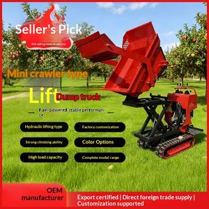 Camión Volquete Pequeño con Orugas para Transporte de Materiales Básicos como Grava, en Ingeniería de Construcción de Carreteras y Conservación de Agua - Product Image 1
