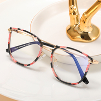 MS 81115 Fashion Large Frame TR90 Lunettes Nouvelles Femmes Anti-Lumière Bleue Cadre Optique Affichage Logo Personnalisé